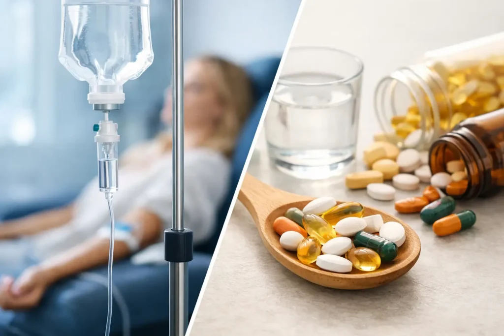 IV Therapy Versus Oral Vitamins: Which Fits You?