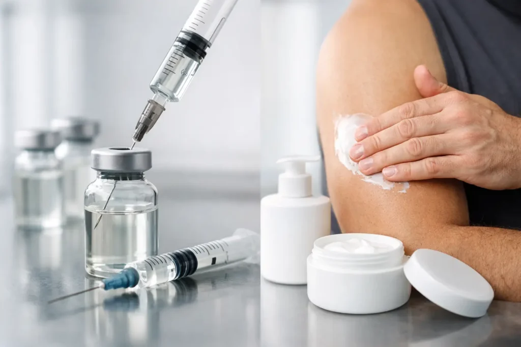Testosterone Injections Versus Testosterone Cream